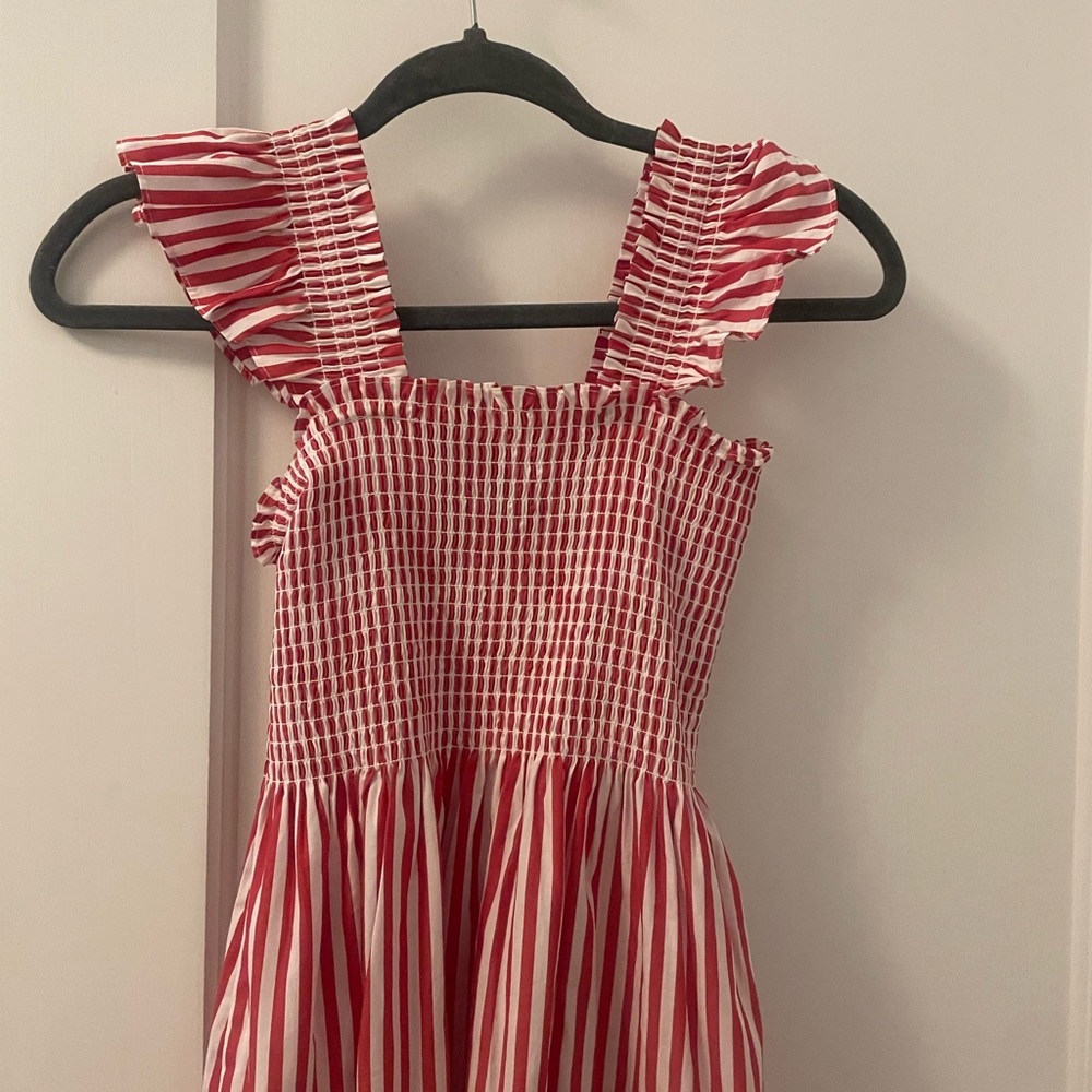 Hill House The Ellie Nap Dress Cherry Stripe - Picture 5 of 5
